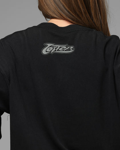 Loiter Jet Stream T-Shirt Black Acidwash