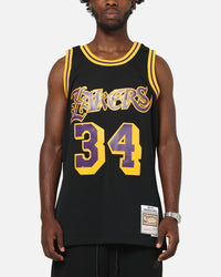 Mitchell & Ness Los Angeles Lakers Shaquille O'Neal Gothic Swing Jersey Black