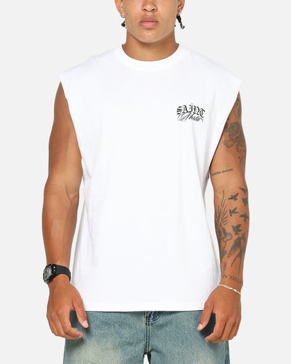 Saint Morta Serenity Oversized Muscle T-Shirt White