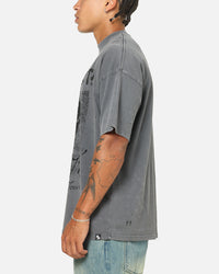 Saint Morta Punk Tour T-Shirt Washed Charcoal