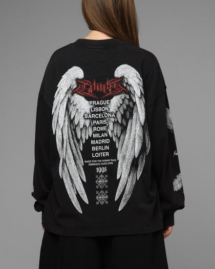 Loiter Dove Vintage Long Sleeve T-Shirt Black