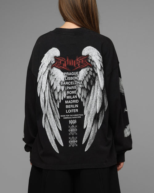 Loiter Dove Vintage Long Sleeve T-Shirt Black