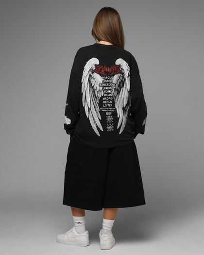 Loiter Dove Vintage Long Sleeve T-Shirt Black