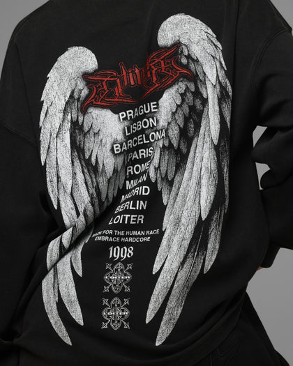 Loiter Dove Vintage Long Sleeve T-Shirt Black