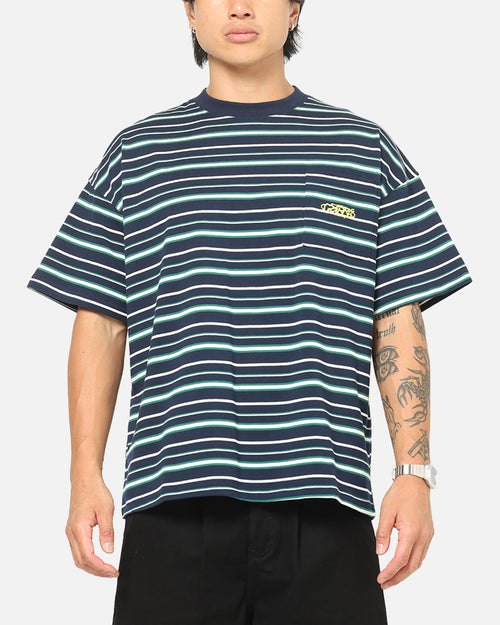 Carre Striped Pocket T-Shirt Navy Stripe
