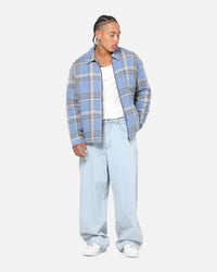 Saint Morta Plaid Zip Jacket Blue