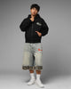 Loiter Hybrid Premium Zip Hoodie Black/Camo