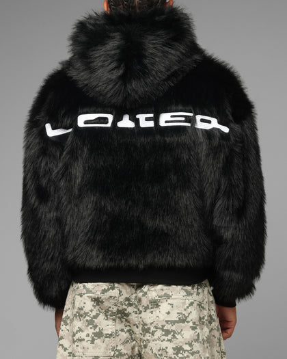Loiter Eastern Bloc Fur Jacket Black