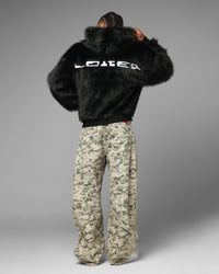 Loiter Eastern Bloc Fur Jacket Black