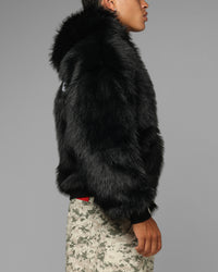 Loiter Eastern Bloc Fur Jacket Black