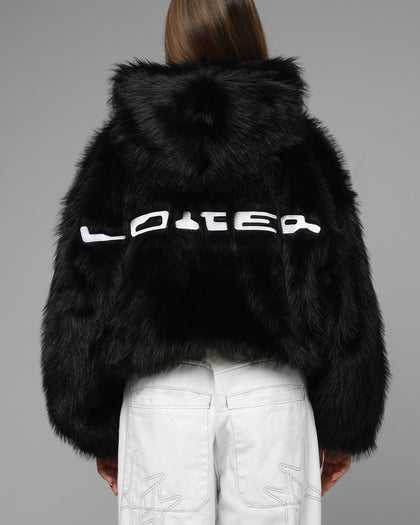 Loiter Eastern Bloc Fur Jacket Black