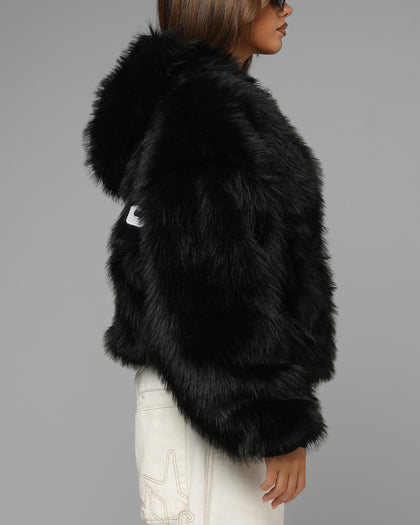 Loiter Eastern Bloc Fur Jacket Black