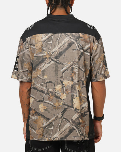 Majestic Athletic San Francisco 49ers Mesh Oversized T-Shirt Khaki Forest Camo