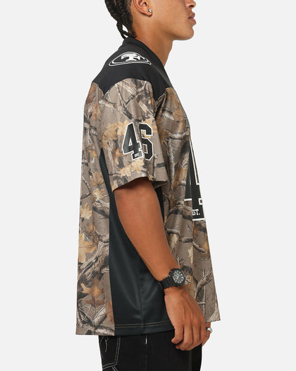 Majestic Athletic San Francisco 49ers Mesh Oversized T-Shirt Khaki Forest Camo