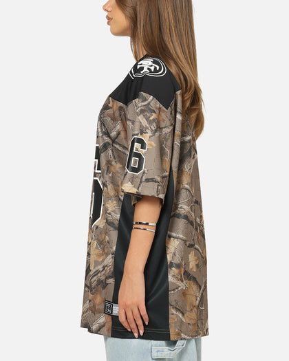 Majestic Athletic San Francisco 49ers Mesh Oversized T-Shirt Khaki Forest Camo