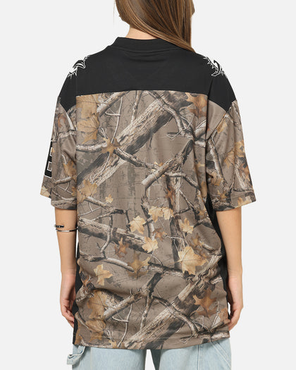 Majestic Athletic Miami Dolphins Mesh Oversized T-Shirt Khaki Forest Camo