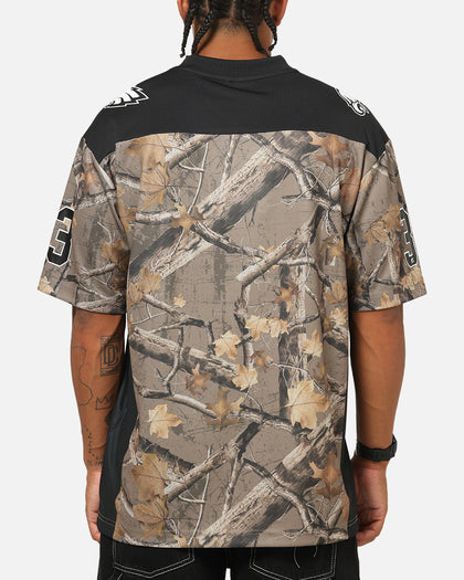 Majestic Athletic Philadelphia Eagles Mesh Oversized T-Shirt Khaki Forest Camo