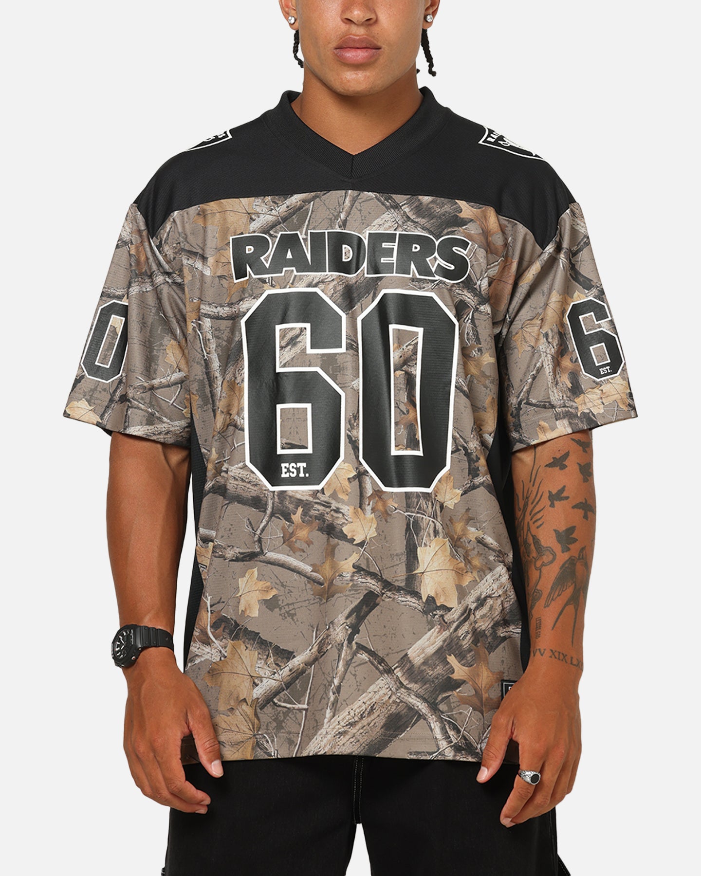 Majestic Athletic Las Vegas Raiders Mesh Oversized T-Shirt Khaki