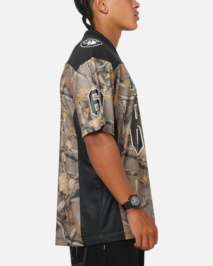 Majestic Athletic Las Vegas Raiders Mesh Oversized T-Shirt Khaki Forest Camo