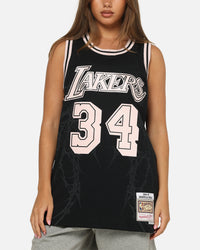 Mitchell & Ness Los Angeles Lakers Shaquille O'Neal 'Cyber' Swing Jersey Black