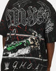 73Studio X WWE 619 All Over Print T-Shirt Black Wash