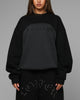 Loiter 4K Panel Crewneck Black