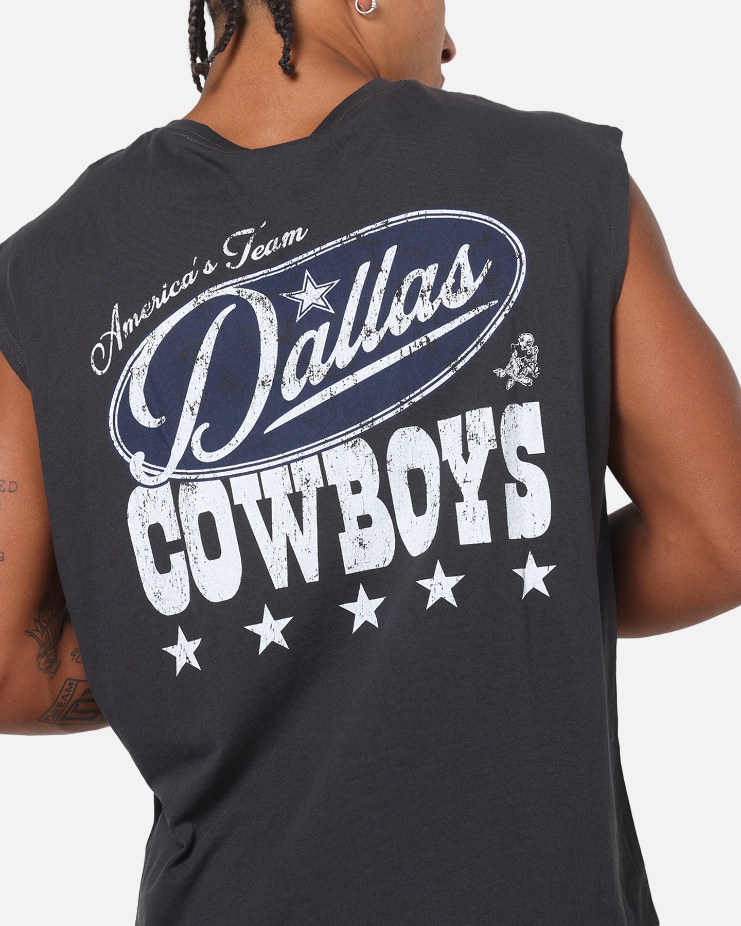 Mitchell & Ness Dallas Cowboys Americas Team Boxy Muscle T-Shirt