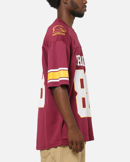 Bleacher Athletic Brisbane Broncos NRL Gridiron Mesh Jersey Official Team Color