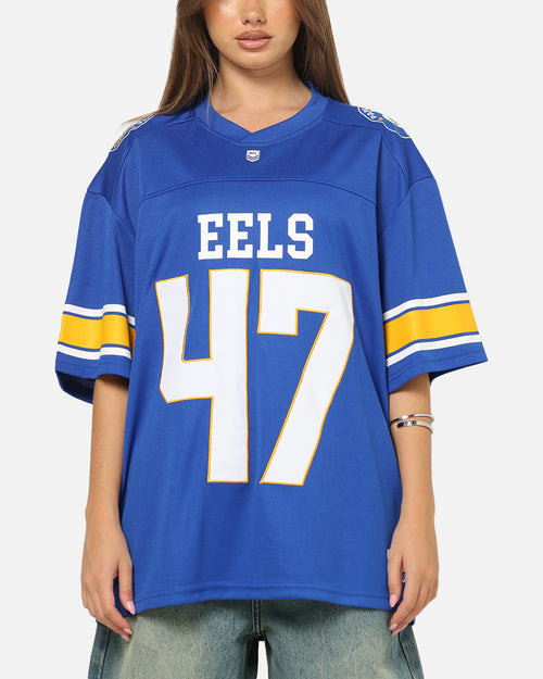 Bleacher Athletic Parramatta Eels NRL Gridiron Mesh Jersey Official Team Color