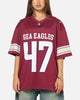 Bleacher Athletic Manly Warringah Sea Eagles NRL Gridiron Mesh Jersey Official Team Color
