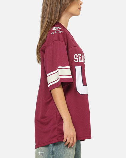 Bleacher Athletic Manly Warringah Sea Eagles NRL Gridiron Mesh Jersey Official Team Color