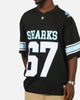Bleacher Athletic Cronulla-Sutherland Sharks NRL Gridiron Mesh Jersey Official Team Color