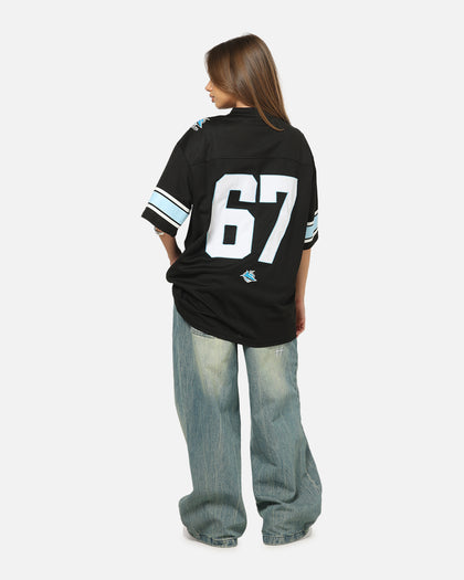 Bleacher Athletic Cronulla-Sutherland Sharks NRL Gridiron Mesh Jersey Official Team Color