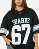 Bleacher Athletic Cronulla-Sutherland Sharks NRL Gridiron Mesh Jersey Official Team Color