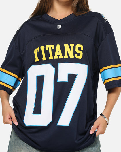 Bleacher Athletic Gold Coast Titans NRL Gridiron Mesh Jersey Official Team Color