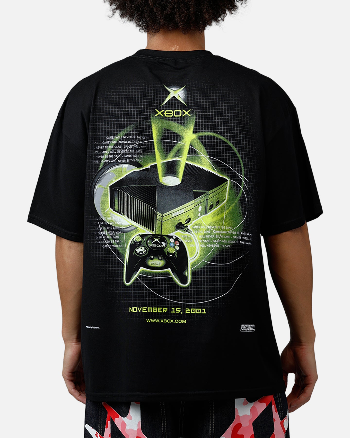 73Studio X Xbox 25th Anniversary Console T-Shirt Black | Culture