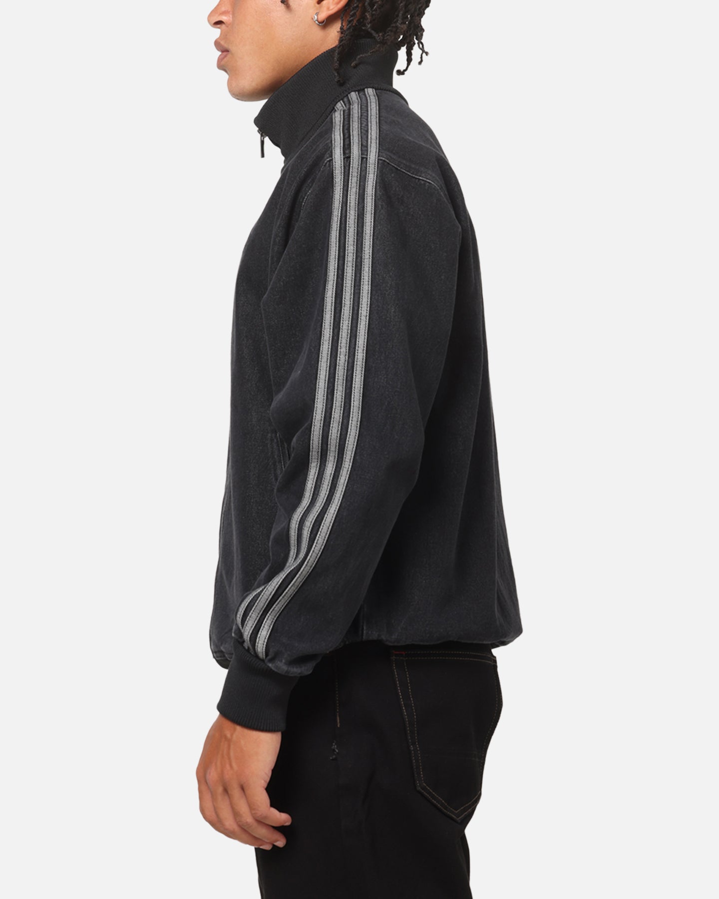 Adidas Adicolor Denim Firebird Track Top Black Denim | Culture