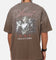 Saint Morta Heavens Kitchen Boxy T-Shirt Washed Brown