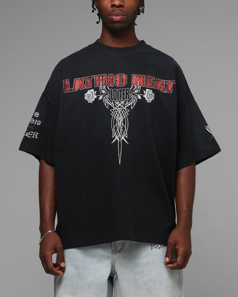 Loiter X WWE Eddie Guerrero Vintage T-Shirt Black | Culture Kings NZ