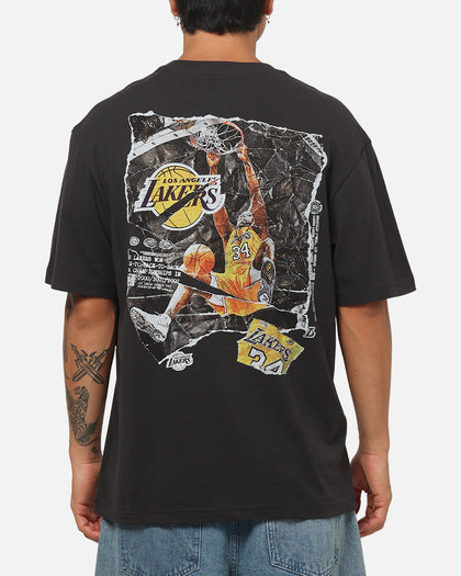 Mitchell & Ness Los Angeles Lakers Shaquille O'Neal Ripped Player T-Shirt Washed Black