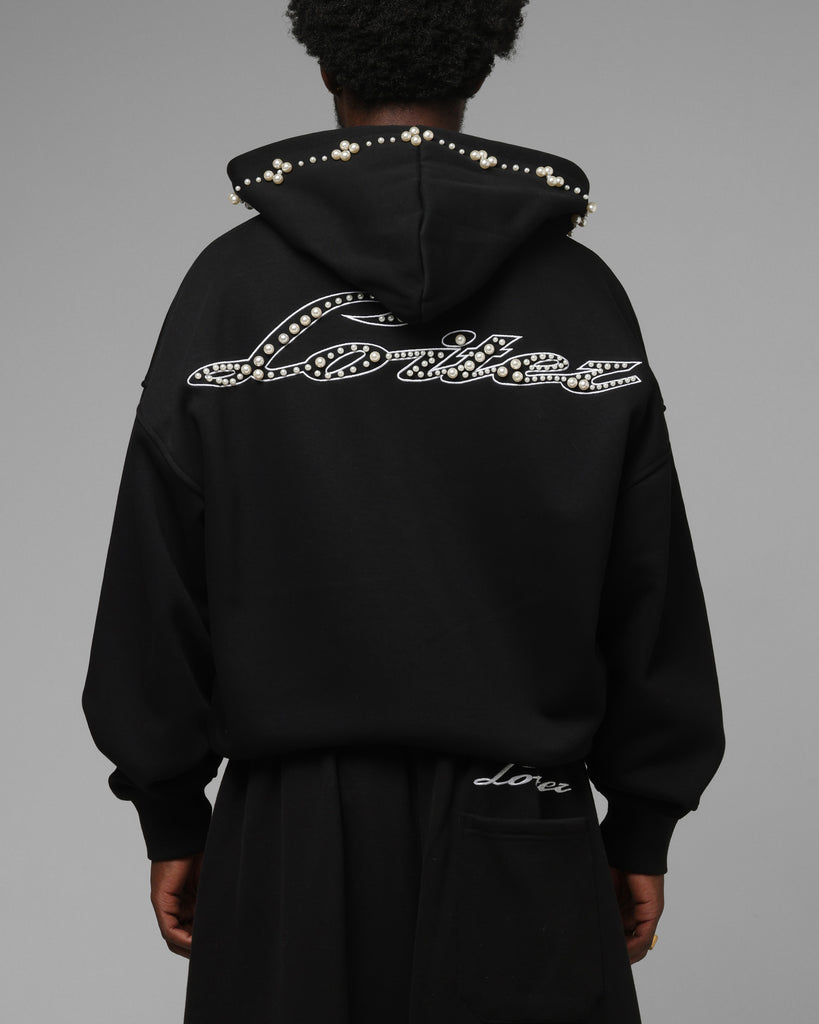 Loiter Pearl Zip Hoodie Black | Culture Kings NZ