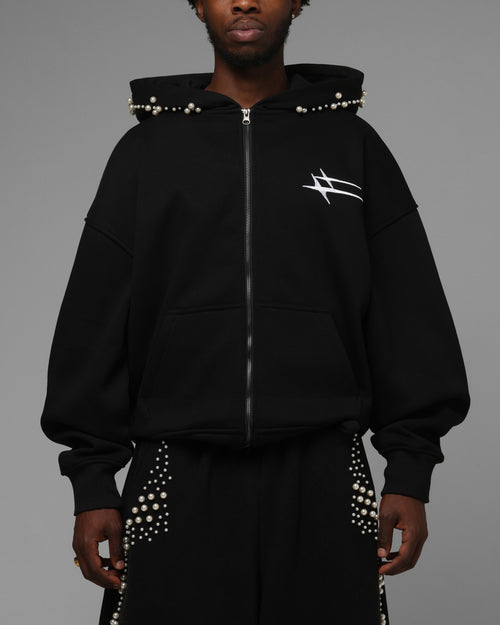 Loiter Pearl Zip Hoodie Black