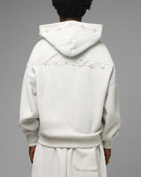 Loiter Pearl Zip Hoodie Off White