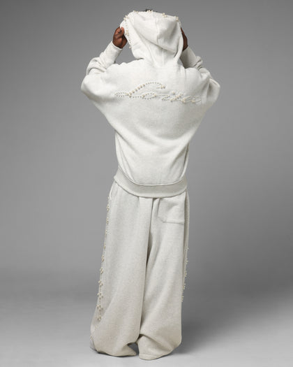 Loiter Pearl Zip Hoodie Off White
