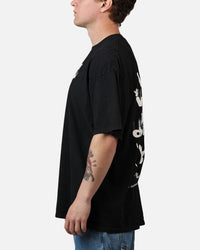 73Studio X Fortnite Where We Droppin T-Shirt Black Acidwash