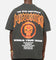 73Studio Marvel Punisher Flames Heavy T-Shirt Black Wash