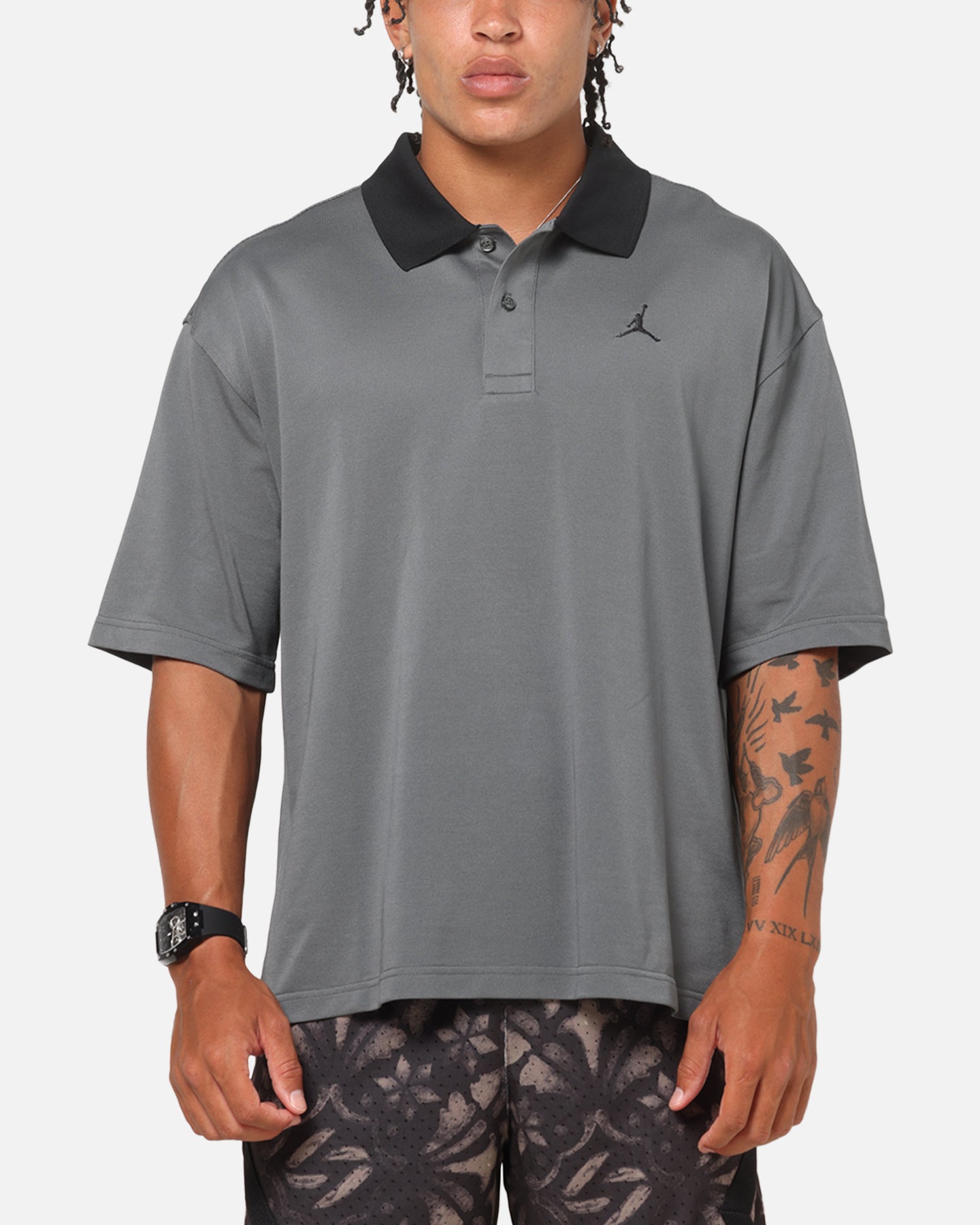 Jordan Brooklyn Polo Top Iron Grey | Culture Kings NZ