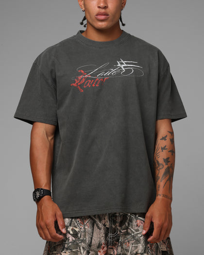 Loiter Devotion T-Shirt Black Wash