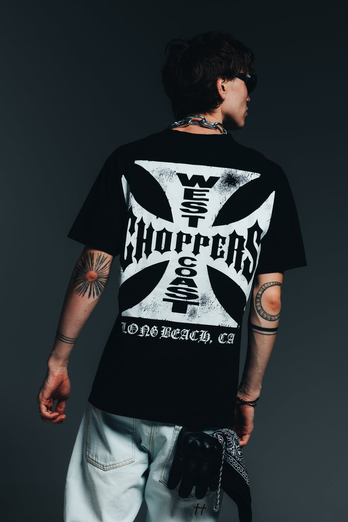 West Coast Choppers Raid T-Shirt Black Vintage | Culture Kings NZ