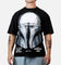 73Studio Star Wars Stand Off Glitter T-Shirt Black Acidwash
